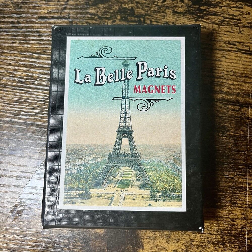 La Belle Paris Magnet Set 24 Vintage Postcard Reproduction Cavallini & Co. 2005
